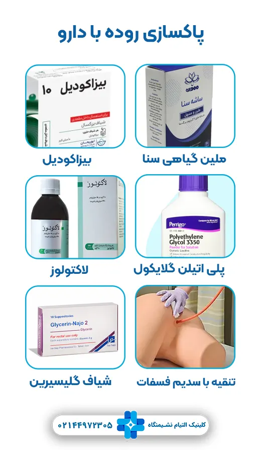 دارو برای پاکسازی روده