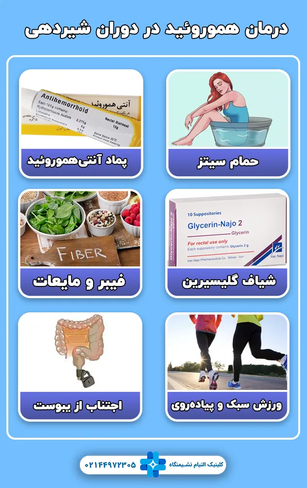 درمان هموروئید در دوران شیردهی