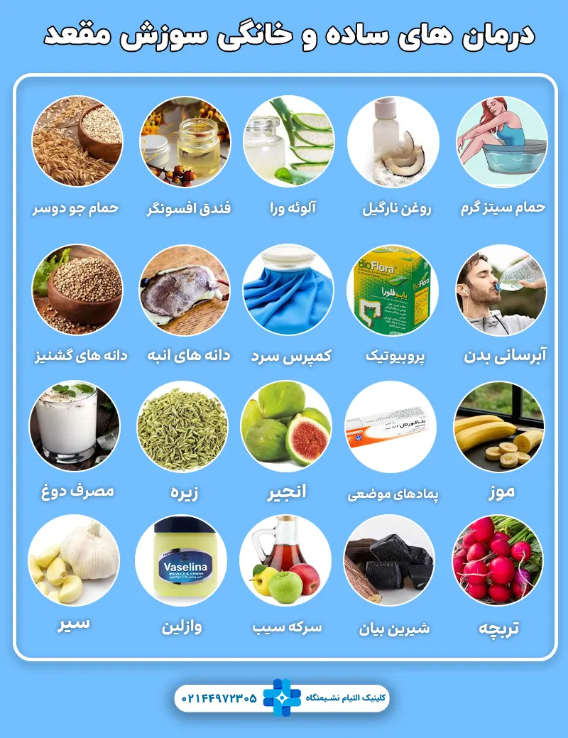 درمان ‌های ساده و خانگی سوزش مقعد